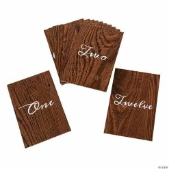 Brand new 🤩 1-12 Wood Grain Table Numbers - 12 Pc. 🌟