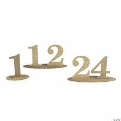 Hot Sale 🎉 1 - 24 Gold Glitter Table Numbers 😀