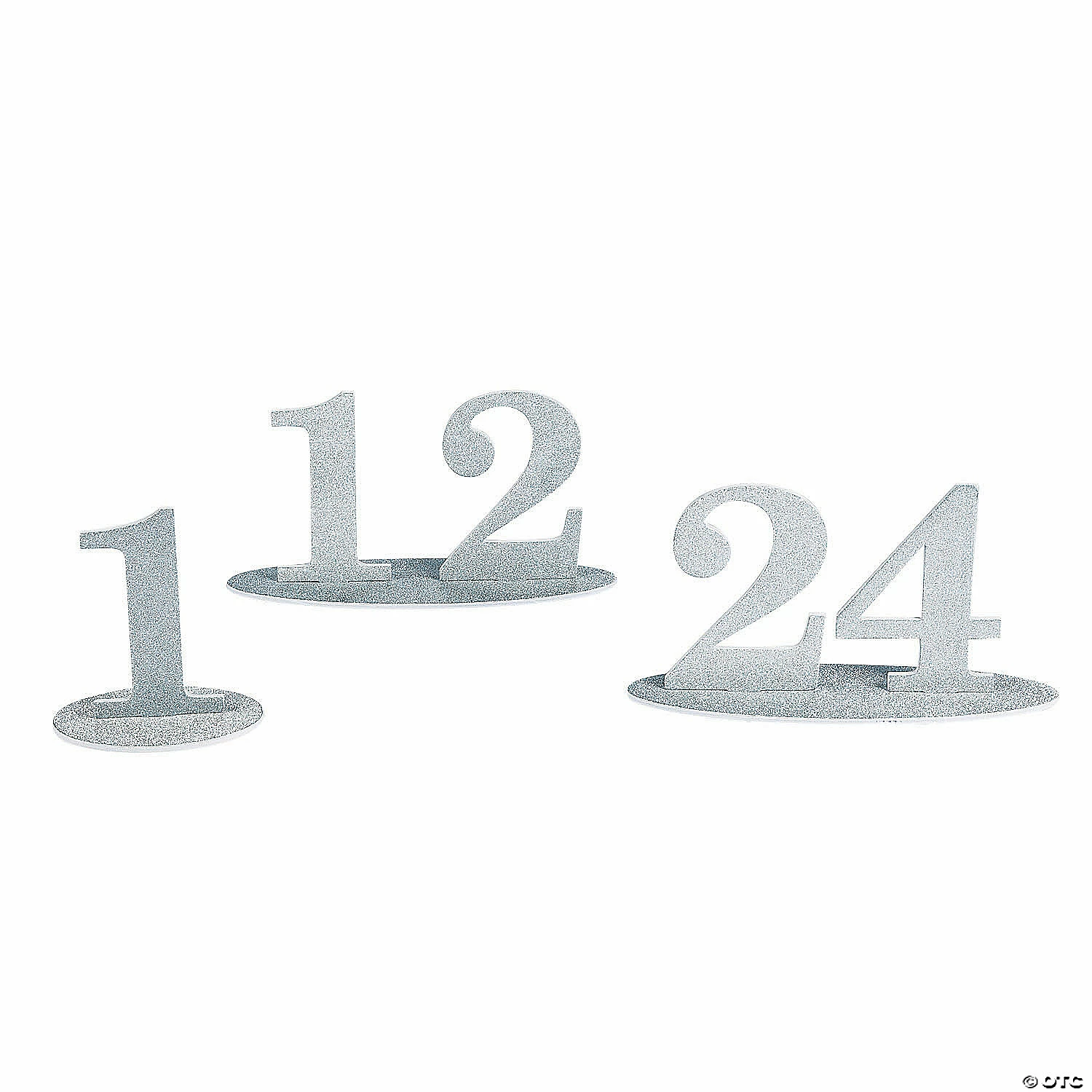 Coupon ๐ 1 - 24 Silver Glitter Table Numbers ๐ 1 Coupon ๐ 1 - 24 Silver Glitter Table Numbers ๐