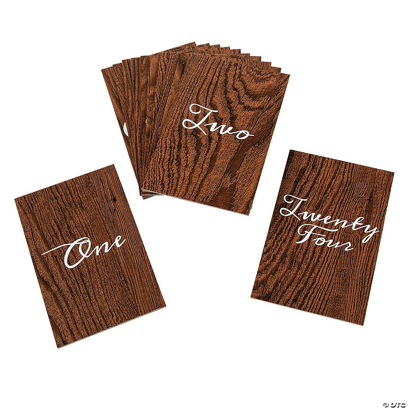 Promo ⌛ 1-24 Wood Grain Table Numbers ✨ 1 Promo ⌛ 1-24 Wood Grain Table Numbers ✨