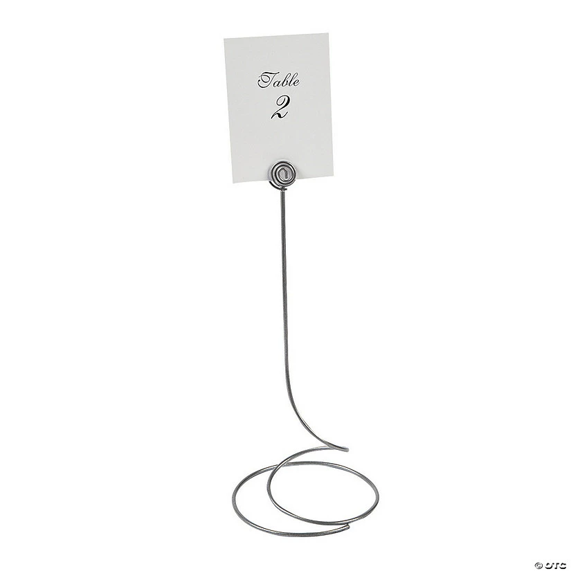 Discount ❤️ Tall Spiral Place Card Holders - 6 Pc. ⌛ 2 Discount ❤️ Tall Spiral Place Card Holders - 6 Pc. ⌛ - Image 2