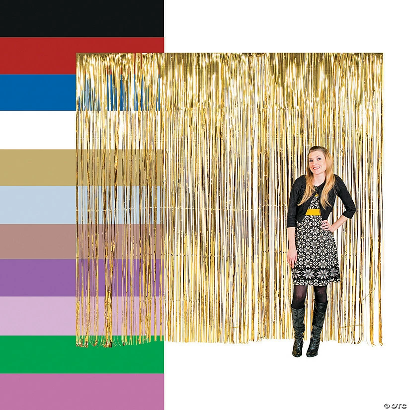 Hot Sale π Large Metallic Fringe Backdrop Curtains π― 2 Hot Sale π Large Metallic Fringe Backdrop Curtains π― - Image 2