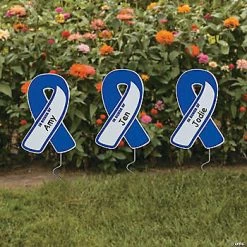 Best reviews of 🎁 Personalized Small Awareness Ribbon Yard Signs - 6 Pc. ✔️