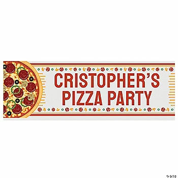 Deals 🤩 Pizza Party Custom Banner - Small 👏 1 Deals 🤩 Pizza Party Custom Banner - Small 👏