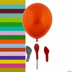 Flash Sale 🌟 Chrome Custom Color Double Stuffed 11" Latex Balloons - Makes 24 ⌛ -Party Decorations by Fundraiser Sales Shop 14090497