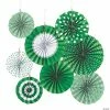 Deals 🧨 Hanging Paper Fan Assortment - 8 Pc. 🎁