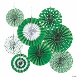Deals 🧨 Hanging Paper Fan Assortment - 8 Pc. 🎁