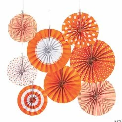 Cheapest 💯 Hanging Paper Fan Assortment - 8 Pc. 🌟