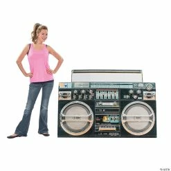 Best deal ⭐ Awesome Retro Boom Box Cardboard Stand-Up 👏