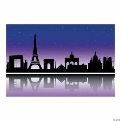 Brand new โจ City of Paris Silhouette Backdrop - 3 Pc. ๐งจ