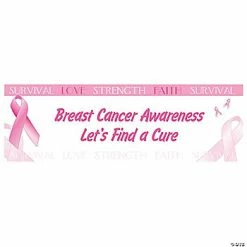 Brand new 😉 Pink Ribbon Breast Cancer Awareness Custom Banner - Medium ✨