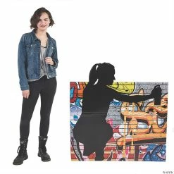 Buy ❤️ Female Graffiti Artist Silhouette Stand-Up 👏