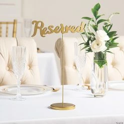 Hot Sale ๐ Gold Calligraphy Reserved Table Signs - 6 Pc. โ 5 Hot Sale ๐ Gold Calligraphy Reserved Table Signs - 6 Pc. โ -Party Decorations by Fundraiser Sales Shop gold calligraphy reserved table signs 6 pc 13773149 a02