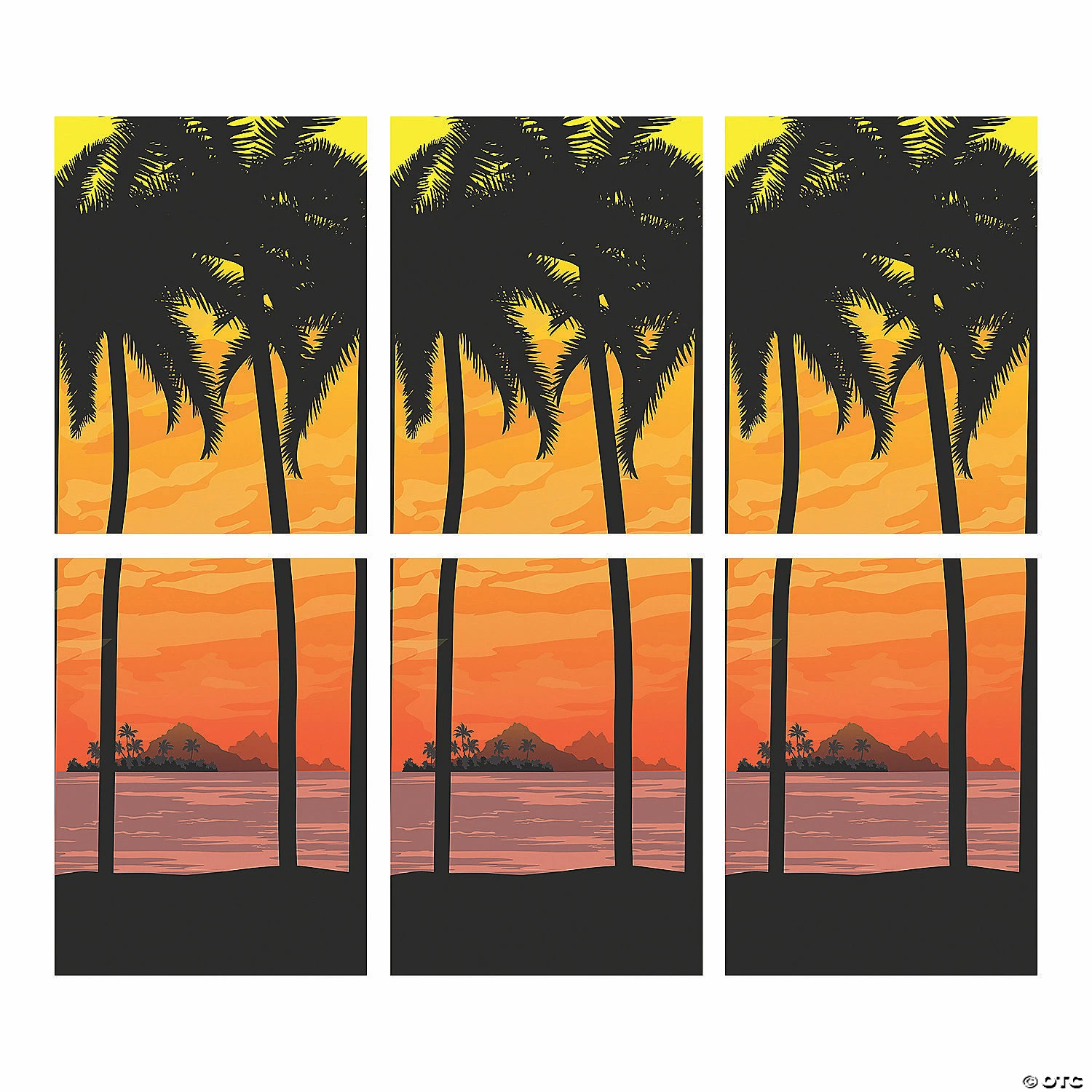 Coupon π Island Luau Sunset Scene Setter - 2 Pc. β 2 Coupon π Island Luau Sunset Scene Setter - 2 Pc. β - Image 2