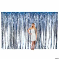 Promo 🎉 Large Metallic Fringe Backdrop Curtains ⌛