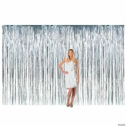 Deals 🎉 Large Metallic Fringe Backdrop Curtains ❤️