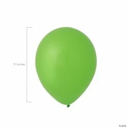Outlet ✔️ Fashion Color 11" Latex Balloons - 25 Pc. ⭐ -Party Decorations by Fundraiser Sales Shop lime green fashion color 11 latex balloons 25 pc 13993354 a01