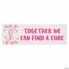Cheap 🎉 Pink Ribbon Floral Custom Banner 💯