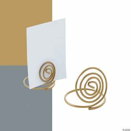 Wholesale 🔥 Small Spiral Place Card Holders - 12 Pc. 🔥 -Party Decorations by Fundraiser Sales Shop small spiral place card holders 12 pc 13788834