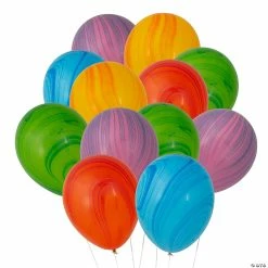 Budget ⭐ Super Agate Rainbow 11" Latex Balloon Assortment - 100 Pc. 🔥