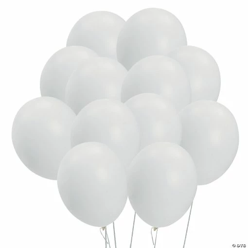Best Pirce ✨ White 11" Latex Balloons - 12 Pc. ❤️ -Party Decorations by Fundraiser Sales Shop white 11 latex balloons 12 pc 70 18